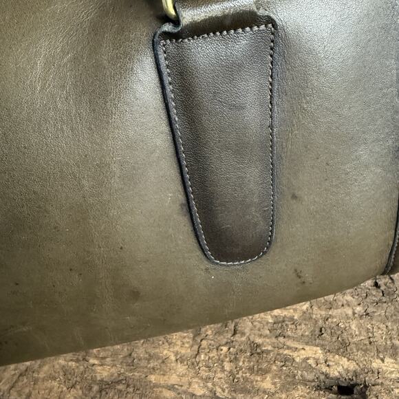 Vintage Coach Flannel Gray Madison Satchel Bag 9725 NYC Made In USA - Picture 4 of 14